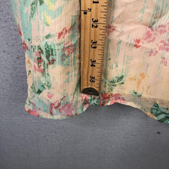 Sundance Dress Womens 4 Multicolor Silk Floral Cap Sleeve Lined Pastel Midi - Picture 4 of 16